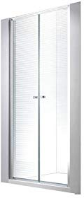 Glaszentrum Hagen - 6 mm | H195cm Nischen- | Pendeltür | Duchtür | Nischentür | Duschwand | Dusche | Nischendusche | ESG-Klarglas (Transparent, 105-108cm)