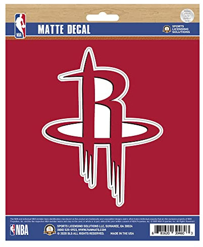 FANMATS 63224 Houston Rockets Aufkleber matt