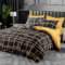 Pamposh Bettwäsche Sets Bettbezug Set Prämie Mikrofaser Anthrazit mit Reißverschluss hochwertigen Qualität für Allergiker (Schwarz, (1 x 200 x 200 cm) + (2 x Kissenbezug 80 x 80 cm))