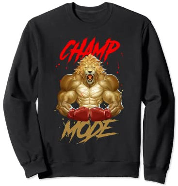 Löwe Champ Mode Boxer MMA Kampfsport Boxing Beast Fighter Sweatshirt