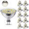 HiBay LED Lampe GU5,3 Leuchtmittel 4W MR16 LED Strahler 400 LM ersetzt 35W Neutralweiß 4000K Spot 12V AC/DC Nicht Dimmbar 10er Set