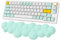 ZIYOU LANG Cloud Wrist Support 100% 75% 60% Gaming Keyboard Mechanical Wrist Rest Keyboard Cloud Arm Rest Wrist PU High Density Memory Foam with Anti-Skid Base Ergonomic Wrist,Desk Hand Wrist Pad