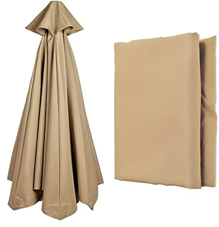 NAFGQIY Toldo Sombrilla 8 Varillas 3 Metros/2.7 Metros Ventilado Recambio Tela Sombrilla Parte Superior para Sombrilla De Exteriores, Patio, Jardín, Playa, Piscina, Paraguas Grueso Y Fuerte