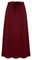 IDEALSANXUN Fleece-gefütterte lange Röcke für Damen, elastische Taille, Aline, warme Winterröcke mit Taschen, Wein/Midi-Länge, XX-Large
