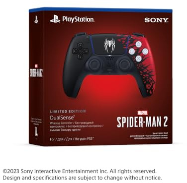 Sony DualSense Wireless Controller – Marvel s Spider-Man 2 Limited Edition, Windows PC und Mac Computer, Android und iOS Handys