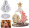 TNSLAND Grands moules en résine époxy pour sapin de Noël - Moule en silicone - Cadre photo en résine époxy - Décoration de Noël - Cadre photo avec pendentifs ronds - Moule en résine - Décoration de