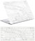 Hülle Case Kompatibel mit MacBook Air 13 Zoll 2020 2019 2018 Freisetzung A1932 A2179 A2337 M1 mit Retina Display and Touch ID, Plastik Hartschale Schutzhülle & Tastaturschutz, Weißer Marmor