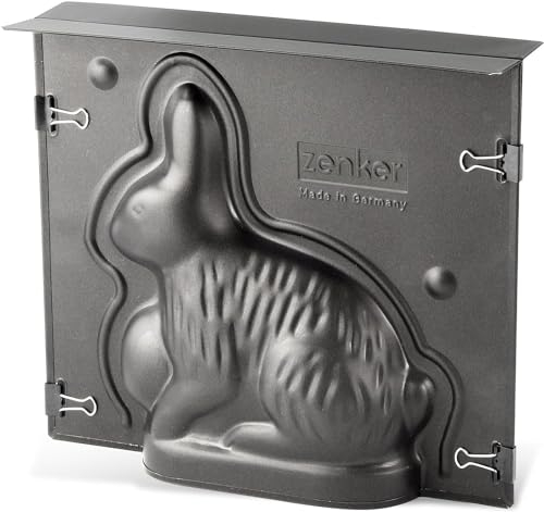 Zenker Moule à gâteau 3D en forme de lapin pour Pâques Volume de remplissage de 600 ml Moule à gâteau 3D avec revêtement antiadhésif Motif lapin de Pâques pour la cuisson