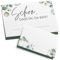 ZETTMANN® 50er Premium Tischkarten Hochzeit Schön dass du da bist 85x55mm I Tischkarten Geburtstag I Platzkarten I sehr gut beschreibbar (eukalyptus - liebe)