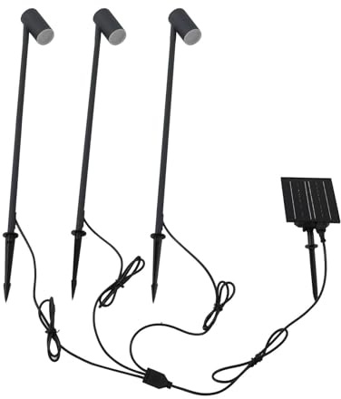 Lindby 3er Set LED Myric (Modern) in Schwarz aus Aluminium (1 flammig,)