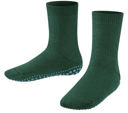FALKE Unisex Kids Catspads K Hp Cotton Wool Grips On Sole 1 Pair Grip socks, Green Eagle 7953, 5.5/8 UK