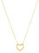 Amor Kette mit Anhänger 925 Sterling Silber Damen Halsschmuck, 42 cm, Gold, Herz, Kommt in Schmuck Geschenk Box, 2038568