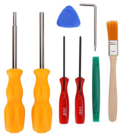 Screwdriver Set, Game Console Removal Tools Controller Disassembly Cleaning Repair Tool Kit Handle Tool Set for Game Accessories