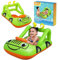 Pool Inflatables Swimming Floats for Children - Car Design Baby Navigator Boat Swimming Pool Outdoor Toys. Inflatable Boat Pool Float with Topline Card. Great for Birthday Gifts, Garden Games