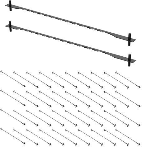 Lot de 42 lames de scie à chantourner avec tige - 76,2 mm - 18 dents - Lames de scie à chantourner - Scie à chantourner - Pour scie à chantourner - Outil électrique - Accessoires pour bois, plastique,