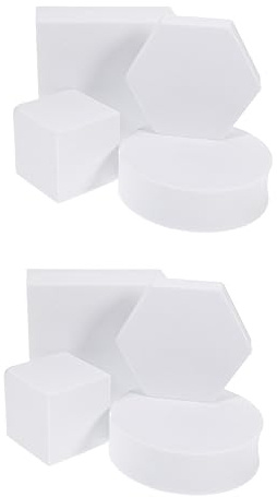ARTIBETTER 8 STK Würfel-Fotospur produktfotografie schaufensterpuppe Modellieren von Make-up und Accessoires Requisiten für Produktfotos Schmuck Schaumstoff-Geometriewürfel Polymerschaum Weiß