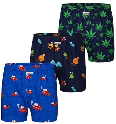 Sugar Pine Boxershorts mit witzigen Motiv-Prints aus 100% Baumwolle