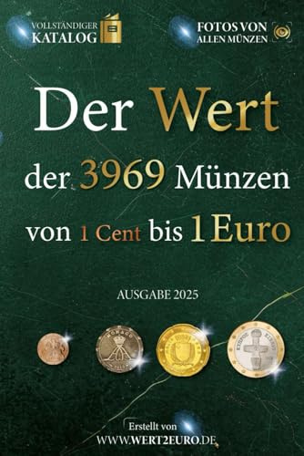 Der Wert von 3969 Münzen von 1 Cent bis 1 Euro (Der Wert der Euro-Münzen)