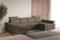 mb-moebel Couch für Wohnzimmer Schlafsofa Sofa verstellbare Kopfstütze U-Form Eckcouch Wohnlandschaft Polsterecke mit Schlaffunktion und Bettkasten - Luka U (Braun (Twist 06))