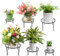 6 Pack Outdoor Plant Stand, Heavy Duty Metal Plant Rack Indoor, Flower Stand Indoor Outdoor, Rust Proof Iron Planter Stands, Multi-Size Metal Plant Rack, Garden Flower Pot Stands for Plants Home Patio