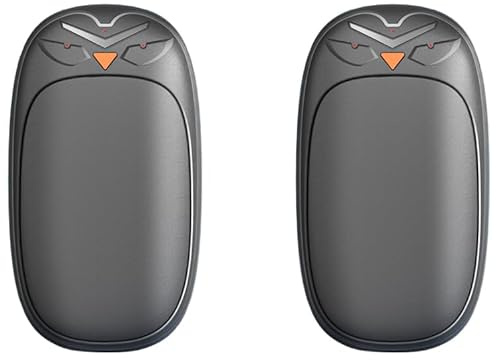 2-in-1 Rechargeable Hand Warmer & Power Bank (2-Pack Twist-Lock Electric Hand Warmers, 1800mAh Each, 3 Heat Levels, 15–20 hours) – Portable USB Hand Heater, Pocket Warmer for Winter, Camping