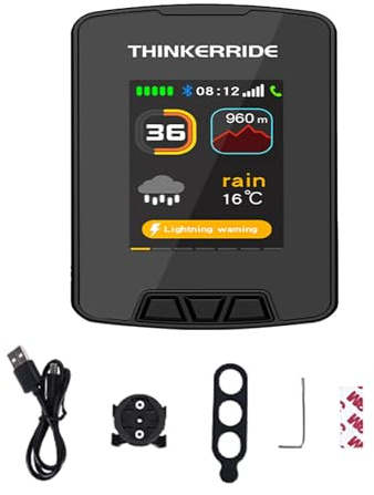 Smart-Fahrradcode-Tabelle: Fahrradcomputer mit GPS und Sprachanruffunktion für Radfahrer, Outdoor-Aktivitäten, Navigation, Tracking