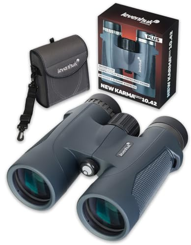 Levenhuk New Karma Plus 10x42 Fernglas für Erwachsene – Kompakt, Leicht | Professionell, Wasserdicht, mit BaK4-Prismen & FMC-Linsen, Ideal für Vogelbeobachtung, Jagd, Wandern & Konzerte