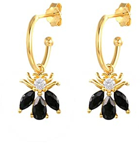 Kleine Bienen-Ohrstecker für Frauen, Insekt-Piercing-Ohrring-Schmuck