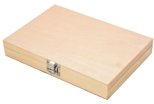 Tissting Set Punte Trapano per Legno a Vite Senza Fine, 8 pezzi acciaio al carbonio, asta esagonale, custodia in legno, per trapani elettrici e manuali