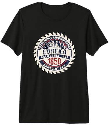 Eureka California USA Redwood Coast Humboldt Bay Souvenir Premium T-Shirt