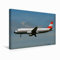 Premium Textil-Leinwand 45 x 30 cm Quer-Format Austrian Airlines - Airbus A320 | Wandbild, HD-Bild auf Keilrahmen, Fertigbild auf hochwertigem Vlies, Leinwanddruck von Thomas Heilscher