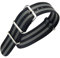 FOUUA Nylon Uhrenarmbänder Band NATO Style Wahl der Farbe, Länge und Breite 16mm 18mm 20mm 22mm 24mm Ersatz-Ballistikbänder für Männer und Frauen