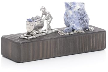 Rudolphs Schatzkiste Miniaturbergwerk Sockel Huntschieber mit Edelstein BxHxT 7,5x13x4,5cm NEU Bergbau Bergwerk Weihnachtspyramide Schwibbogen Tischdekoration Dekoration Weihnachten Wärmespiel