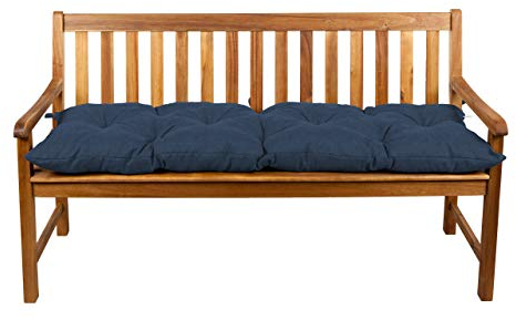 Gutekissen® Bankauflage Stuhlkissen Hollywoodschaukel Garten LS (100x40, Dunkelblau)
