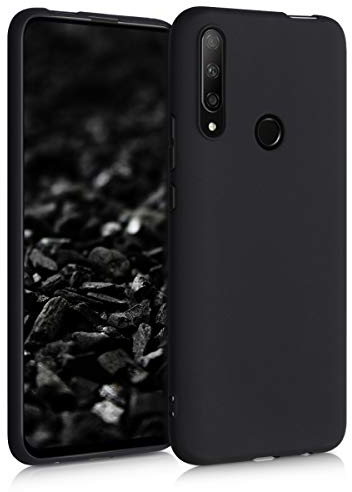 kwmobile Hülle kompatibel mit Honor 9X (EU-Version) Hülle - weiches TPU Silikon Case - Cover geeignet für kabelloses Laden - Schwarz matt