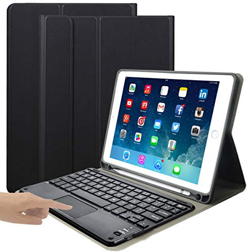 Funda para iPad Mini 4/iPad Mini 5 – Eoso iPad Funda con teclado integrado Touchpad y soporte para lápiz (7.9 pulgadas, poliuretano), color negro