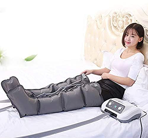QLIGHA Masajeador de piernas, compresor de Aire, masajeador de presoterapia portátil para la circulación y relajación de los músculos, masajeador de presión de Aire