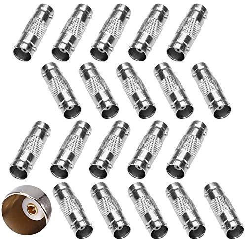 Fanbalunke 29 Pcs BNC Connectors - BNC Female to Female Straight Coupler Adapter for CCTV Camera Surveillance System
