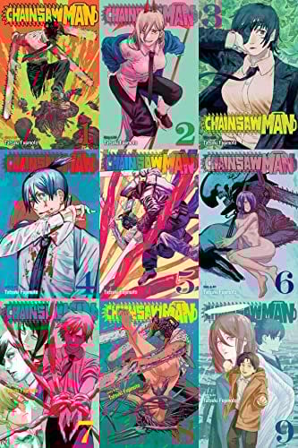 Chainsaw Man complete set Volumes 1-9 (English) byTatsuki Fujimoto