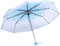 Ejoyous Regenschirm, 1PC Regenschirm Faltbar Transparent Modisch Prinzessin Regenschirm mit Kirschblüten Four Colors (Blau)