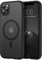 TENDLIN Magnetic Case Compatible with iPhone 11 Pro Case [Compatible with MagSafe] Translucent Matte Hard Back with Soft Silicone Bumper Comfortable Case (Black)