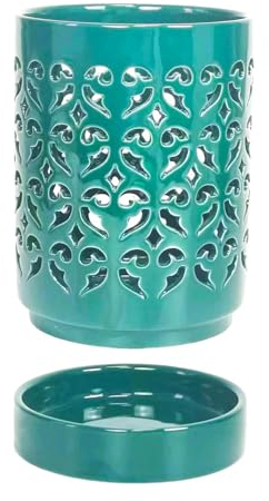 Desikixudy Vaso per orchidee con fori, 4 vasi per orchidee in ceramica da rinvasare, per interni ed esterni, verde traspirante