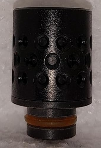 510er Mundstück Drip Tip Honey Comb viele Farben (Schwarz)