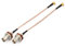 Superbat MCX auf BNC Kabel 15cm MCX Stecker Rechtwinklig auf BNC Buchse Adapter RG316 Kabel (2 Stück) Antenne Verlängerungskabel für RF Anwendungen SDR Antenne Amateur Radio HAM Radio