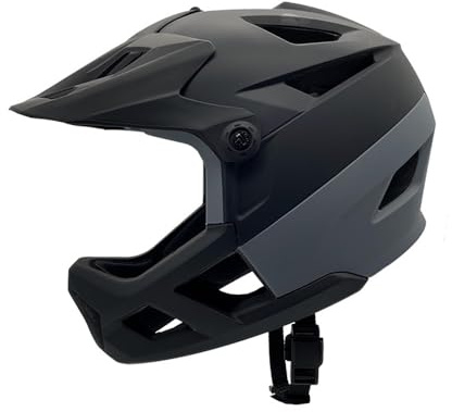 Lixada Full Face Helmet for Adult, Mountain Bike Helmet for Men Women Lightweight Adjustable Visor and Goggle Port 55-59CM