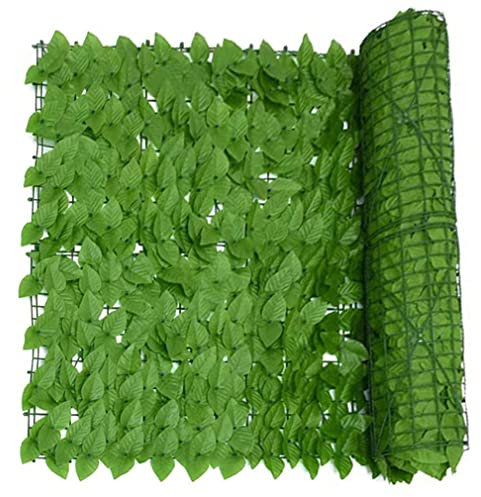 Künstliche Efeu Hecke Sichtschutz Versorgung Landschaftszaun Leitplanke Netzzaun Gefälschte Blume Baum Blatt Eisenhaut Isolationszaun LXTINGDP240608(Color:,Size:100x1000cm)