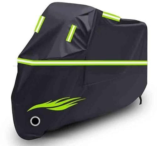 Funda para Moto compatibles con Kawasaki 1400GTR 2007-Present ，Funda Moto Exterior con Tiras Reflectantes(Black)