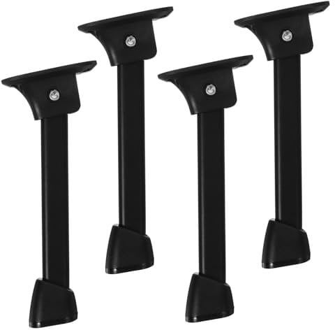 DOITOOL Desk Coffee Table Legs Folding Iron Legs Easy Install for Dining Laptop Tables