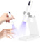 Mini lampe UV pour ongles en gel, lampe UV pour ongles avec support, rechargeable, petite lampe à ongles UV, portable, 2 modes de minuterie pour vernis à ongles en gel, séchoir à ongles blanc