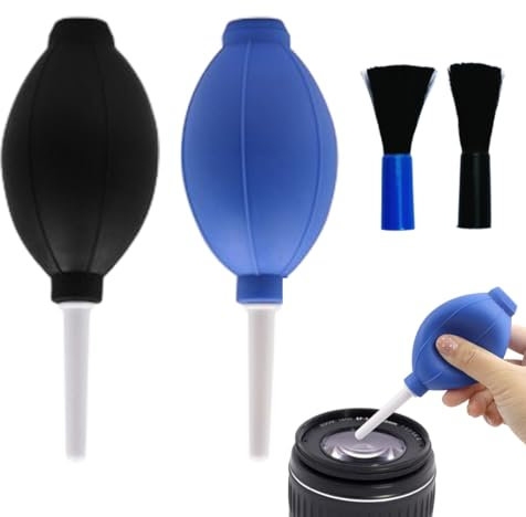 OUDQFCJ 2 Pcs Blasebalg Kamera Sichere Reinigung ohne Rückstände Dust Blower Air Cleaner Bellows Geeignet für die Reinigung von Kamerasensoren Optics Cleaning Sensitive Surfaces